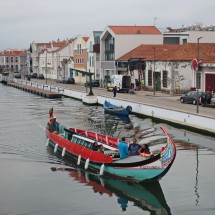 Typical boat in Aveiro, the "Venice" of Portugal